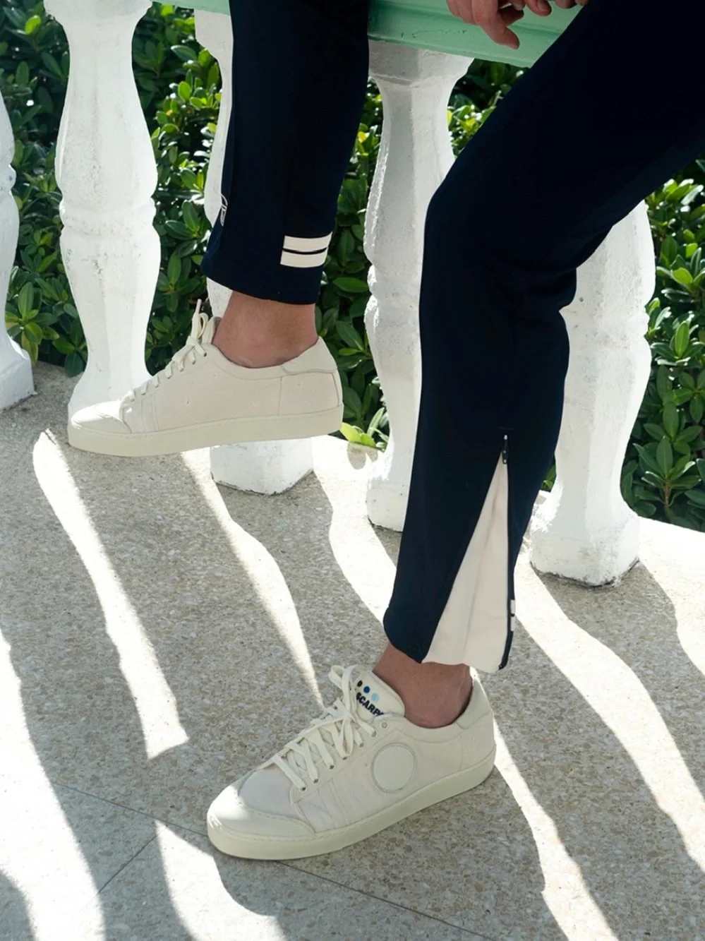 Blu Scarpa Le Crema Canvas Tennis Sneakers